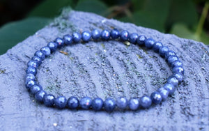 Sapphire Faceted Crystal Bracelet
