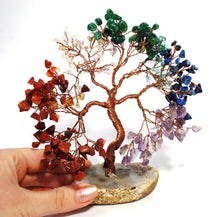 Load image into Gallery viewer, Chakra Crystal Gemstones Tree