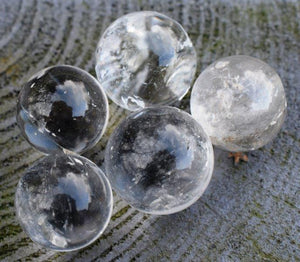 Clear Quartz A Grade Polished Crystal Tumble Stone Ball Gift Wrapped