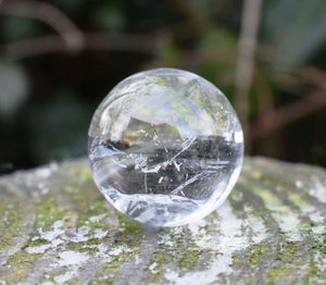 Clear Quartz A Grade Polished Crystal Tumble Stone Ball Gift Wrapped