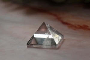 Clear Quartz Crystal Stone Pyramid