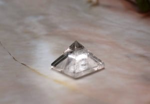 Clear Quartz Crystal Stone Pyramid