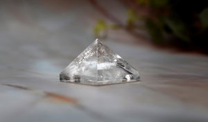 Clear Quartz Crystal Stone Pyramid