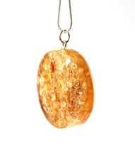 Load image into Gallery viewer, NEW Citrine &quot;Tree Of Life&quot; Orgone Crystal Stone Pendant Inc Silver Chain - Krystal Gifts UK