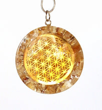 Load image into Gallery viewer, NEW Citrine &quot;Tree Of Life&quot; Orgone Crystal Stone Pendant Inc Silver Chain - Krystal Gifts UK