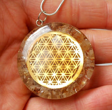 Load image into Gallery viewer, NEW Citrine &quot;Tree Of Life&quot; Orgone Crystal Stone Pendant Inc Silver Chain - Krystal Gifts UK