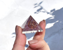Load image into Gallery viewer, Lepidolite Crystal Small Orgone Pyramid