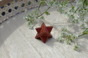 Red Jasper Crystal Merkaba Star