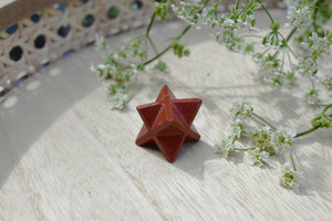 Red Jasper Crystal Merkaba Star