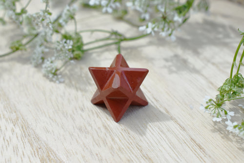 Red Jasper Crystal Merkaba Star