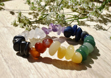 Load image into Gallery viewer, Chakra Crystal Stone Chips Gemstone Bracelet