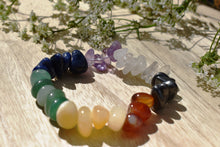 Load image into Gallery viewer, Chakra Crystal Stone Chips Gemstone Bracelet