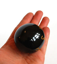 Load image into Gallery viewer, Black Agate Sanskrit Engraved Crystal Stone Sphere Ball