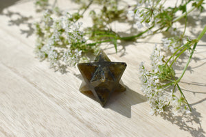 Labradorite Natural Hand Cut Crystal Stone Merkaba Star