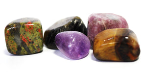 Natural "Crystals of Sleep" Tumble Stone Set