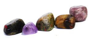 Natural "Crystals of Sleep" Tumble Stone Set