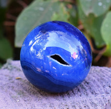 Load image into Gallery viewer, Blue Onyx Crystal Stone Polished Sphere Ball