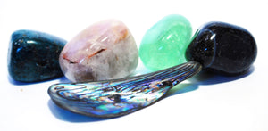 Natural "Crystals For Relaxation" Tumble Stone Set