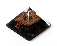 Load image into Gallery viewer, Large Natural Black Tourmaline Crystal Stones Large Orgone Pyramid