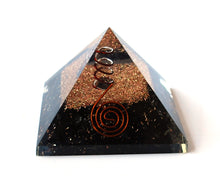 Load image into Gallery viewer, Large Natural Black Tourmaline Crystal Stones Large Orgone Pyramid