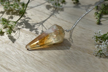 Load image into Gallery viewer, Citrine Faceted Dowsing Crystal Pendulum for Divination and Energy Healing Work