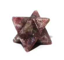 Load image into Gallery viewer, Lepidolite Crystal Merkaba Star