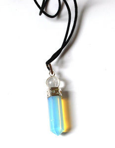 Opalite pendant Inc Clear Quartz & Cord Gift Wrapped - Krystal Gifts UK