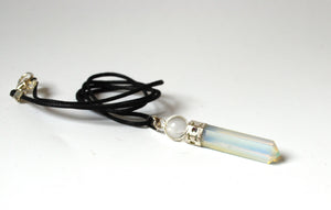 Opalite pendant Inc Clear Quartz & Cord Gift Wrapped - Krystal Gifts UK