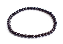 Load image into Gallery viewer, Black Obsidian Beaded Elasticated Bracelet