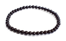 Load image into Gallery viewer, Black Obsidian Beaded Elasticated Bracelet