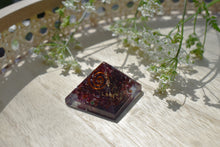 Load image into Gallery viewer, Ruby Crystal Small Orgone Pyramid