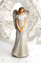 Load image into Gallery viewer, Glitter Guardian Angel Ornament Statue (Figure 1) 15cm