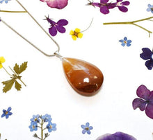 Load image into Gallery viewer, Golden Yellow Healer Quartz &#39;Hematoid&#39; Natural &amp; Unique Polished Crystal Stone Pendant &amp; 18&quot; Chain