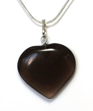 Load image into Gallery viewer, Black Obsidian Crystal Heart Pendant