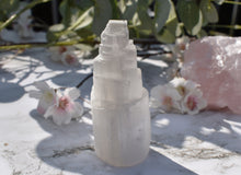 Load image into Gallery viewer, Selenite Crystal Tower | Large Natural &amp; Unique Reiki Charged Crystal Piece