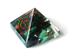 Load image into Gallery viewer, Malachite Crystal Stone Chips Orgone Pyramid Gift - Krystal Gifts UK