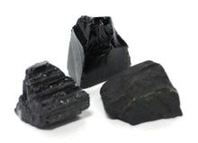 Load image into Gallery viewer, &#39;Protection&#39; Natural &amp; Unique Crystals Pocket Gift Set Inc Shungite, Black Tourmaline &amp; Black Obsidian