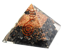 Load image into Gallery viewer, Large Hematite Crystal Stones Orgone Orgonite Pyramid