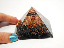 Load image into Gallery viewer, Large Hematite Crystal Stones Orgone Orgonite Pyramid