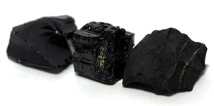 'Protection' Natural & Unique Crystals Pocket Gift Set Inc Shungite, Black Tourmaline & Black Obsidian