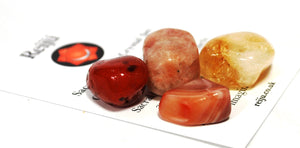 Sacral Chakra Crystal Tumble Stone Healing Set