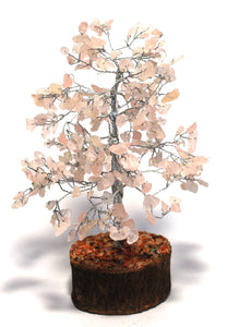 Rose Quartz Crystal Gemstone Tree