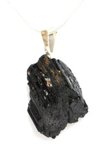 Load image into Gallery viewer, Raw Black Tourmaline Crystal Stone Pendant