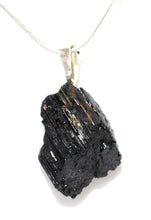 Load image into Gallery viewer, Raw Black Tourmaline Crystal Stone Pendant