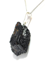 Load image into Gallery viewer, Raw Black Tourmaline Crystal Stone Pendant