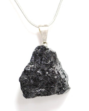 Load image into Gallery viewer, Raw Black Tourmaline Crystal Stone Pendant