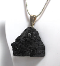 Load image into Gallery viewer, Raw Black Tourmaline Crystal Stone Pendant