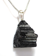 Load image into Gallery viewer, Raw Black Tourmaline Crystal Stone Pendant