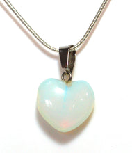 Load image into Gallery viewer, Opalite Heart Crystal Pendant