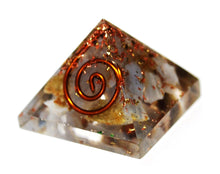 Load image into Gallery viewer, Blue Lace Agate Small Crystal Orgone Pyramid
